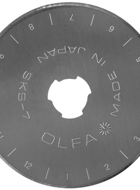 日本爱丽华爱利华 滚刀刀片45mm 扁皮筋切割尺裁剪切皮筋刀片工具