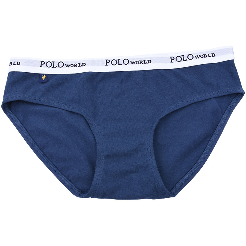 polo新品4条装女士内裤纯少女