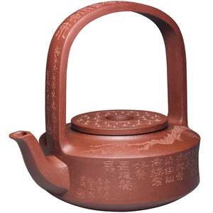 紫竹轩名家壶宜兴紫砂壶茶壶吴竹霞纯手工原矿底槽清青碧玉提梁壶