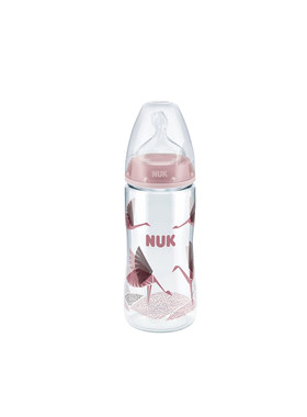 nuk德国塑料宽口径硅胶奶瓶