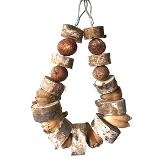 天然大中型鹦鹉金灰折中葵亚马耐啃咬磨牙木果自嗨解闷串玩具用品