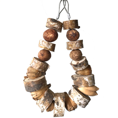 天然大中型鹦鹉金灰折中葵亚马耐啃咬磨牙木果自嗨解闷串玩具用品