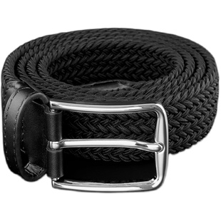 战术鸟藏宝图丨高端弹力编织腰带男帆布皮带无孔弹性松紧加长裤带