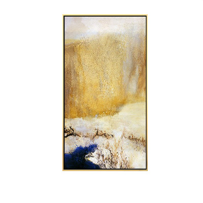 赵无极手绘轻奢大堂抽象油画定制