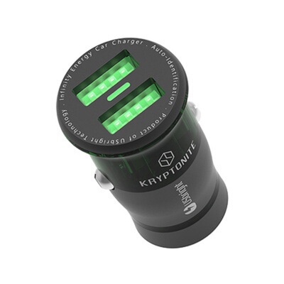 呼吸灯USB车载充电器iphone三星