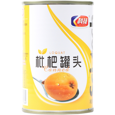 科技罐头枇杷罐头408克*5罐