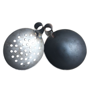 加固钢板铁勺漏勺长柄捞渣勺子清理下水道捞铝渣淤泥挖土掏粪勺子