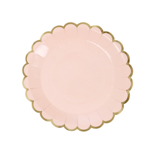 纸盘生日聚会party一次性餐具7寸圆形餐盘生日蛋糕碟烧烤盘纸盘子