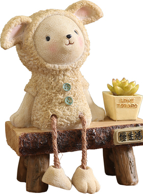 卡通树脂吊脚娃娃卧室房间装饰品
