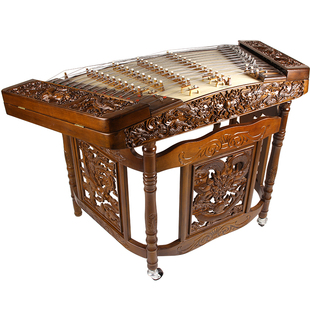 星海扬琴乐器 专业演奏考级一级楠木浮雕龙402杨琴86210F-A洋琴