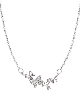 少女心镂空蝴蝶浪漫飞舞锁骨链
