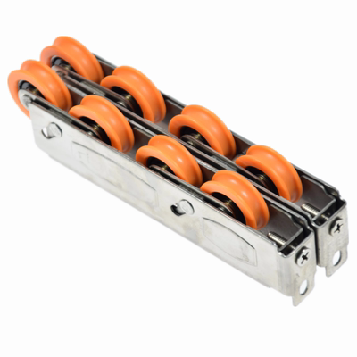 重门四轮2008型移门滚轮落地门下轨导轮铝合金门滑轮铝门滑道配件