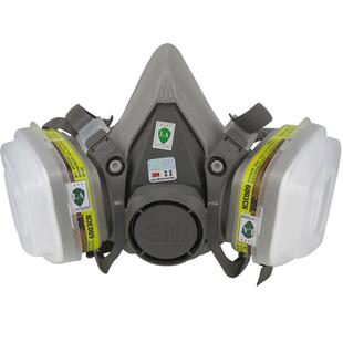 3M6200配6003CN滤毒盒防氯化氢有机蒸气等防毒面具工业实验室面罩