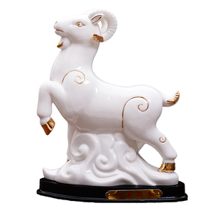 陶瓷12十二生肖老鼠牛虎兔蛇马羊猴鸡狗猪龙摆件瓷器风水工艺礼品