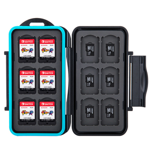 JJC游戏卡盒适用于任天堂Switch卡盒NS索尼PSV卡带盒TF卡收纳盒马里奥便携储存卡内存卡NDS防摔盒lite配件