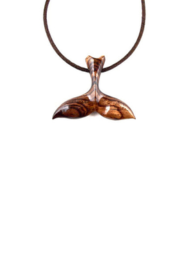 原创鱼尾蝠鲼紫檀木男女情侣吊坠