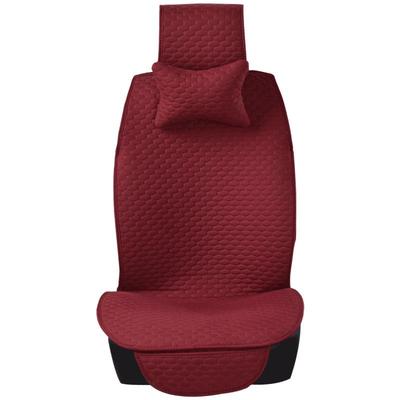 100%纯亚麻汽车坐垫冬季前排单座靠背透气车垫冬季座垫四季通用垫