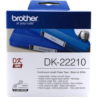 brother兄弟条码打印机QL-700/720NW/800/810W/820NWB标签纸DK-22210不干胶热敏标签打印机色带纸29mm*30.48m