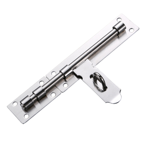 包邮不锈钢加厚门栓左右插销门扣 明装大门仓库防盗门挂锁门闩