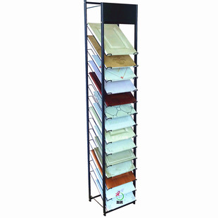 展示精钢橱柜门免漆板色卡硅藻泥艺术涂料金属样板架展柜展具直销