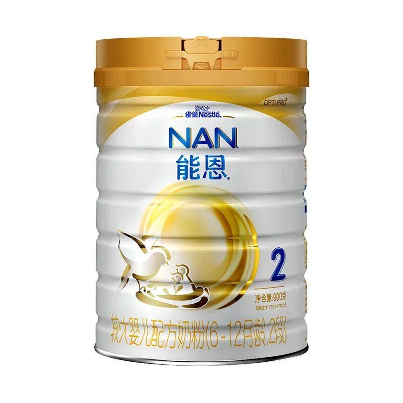 雀巢能恩2段奶粉罐装900克