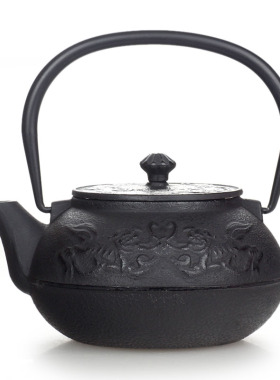 茶室装饰摆件铸铁壶烧水壶新中式