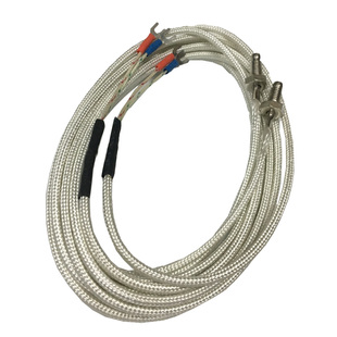 螺钉热电偶WRE-31 K E PT100温控探头温度传感器 螺纹M6 沙包线