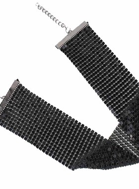 简约大方气质欧美蹦迪渐变项链