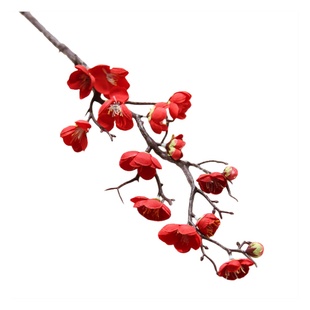 仿真花梅花枝腊梅假花客厅绢花电视柜茶几装饰品中式家居摆件插花