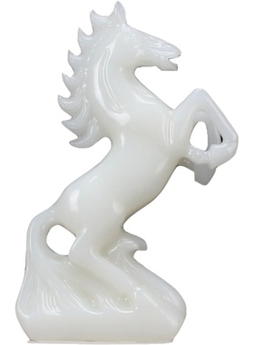 玉石马到功成雕刻老板办公室摆件