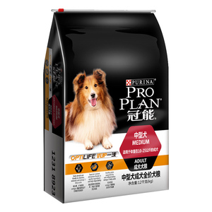 冠能狗粮中型犬成犬全价狗粮12Kg法斗萨摩柯基边境牧羊犬通用型粮