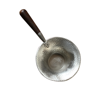 梵悦 黑檀柄纯锡茶漏泡茶过滤器 功夫茶具配件茶壶公杯茶叶过滤网