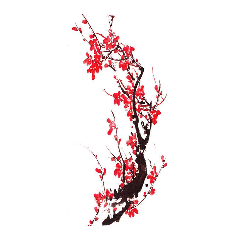 樱花纹身贴防水女持久ins风花化妆/美容工具