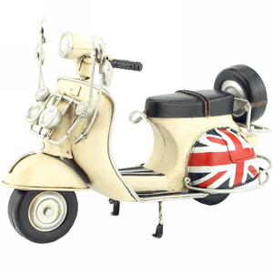 复古铁艺VESPA踏板摩托车模型美式手工艺品仿古工艺品生日礼物