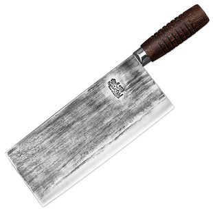 谭铁匠手工锻打菜刀厨师专用家用切片刀厨房桑刀切肉砍切斩切两用