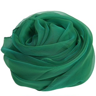 红色丝巾真丝大方巾纯色春秋桑蚕丝围巾女超大百变披肩素色易搭配