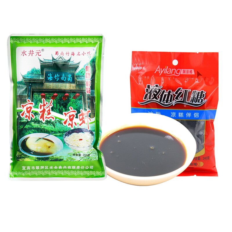 四川宜宾特产水井元凉糕粉凉虾粉250g*2袋双河凉糕凉虾冰粉粉原料