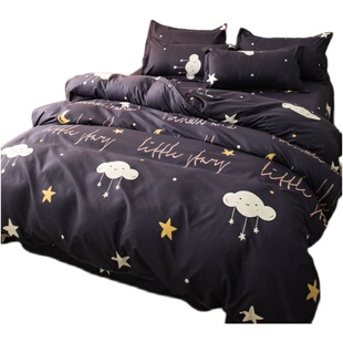 学生宿舍三件套夏季大学寝室被套单双人被罩被单床单单件四件套男