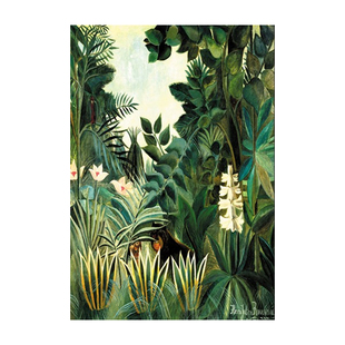 Rousseau卢梭赤道丛林艺术小众装饰画北欧客餐厅挂画卧室玄关壁画
