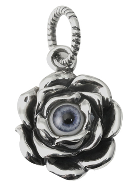 Good Vibrations潮品925纯银荷花吊坠眼瞳眼球眼珠项链挂坠女款潮