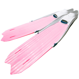 现货台湾V.DIVE专业自由潜水长脚蹼 透明全白色男女深潜蛙鞋脚蹼