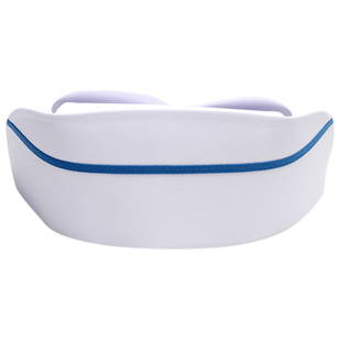 护士帽子白色女士加厚加杠燕尾帽粉色蓝色涤卡工作服帽