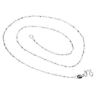 999纯银项链女 无吊坠足银锁骨链短款单链细款百搭裸链元宝银链子