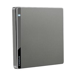 卡维仕开关插座面板86型家用灰色暗装一开双带5五孔多孔墙壁电源