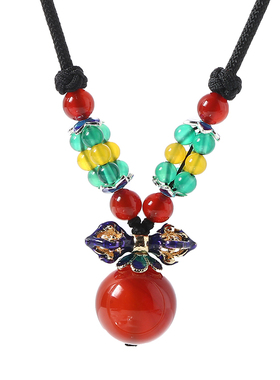 脖子原创设计女百搭时尚玛瑙项链