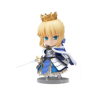 FATE命运之夜手办Q版粘土人塞巴saber骑士王呆毛王吾王白贞德周边