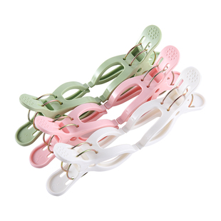 中号家用塑料晾被子晒衣服夹子晾衣夹防风固定衣架晾晒夹十字绣夹