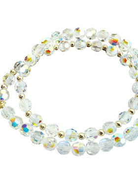 韩版学生饰品百搭双层水晶手链