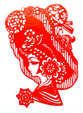 楚艺馆 剪纸 窗花 工艺品 穆桂英 剪纸画 特色手工艺 家居装饰画
