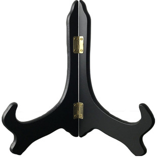 厂家盘子木质支架托普洱茶饼支架茶托玉石摆件架平安扣奖牌展示架